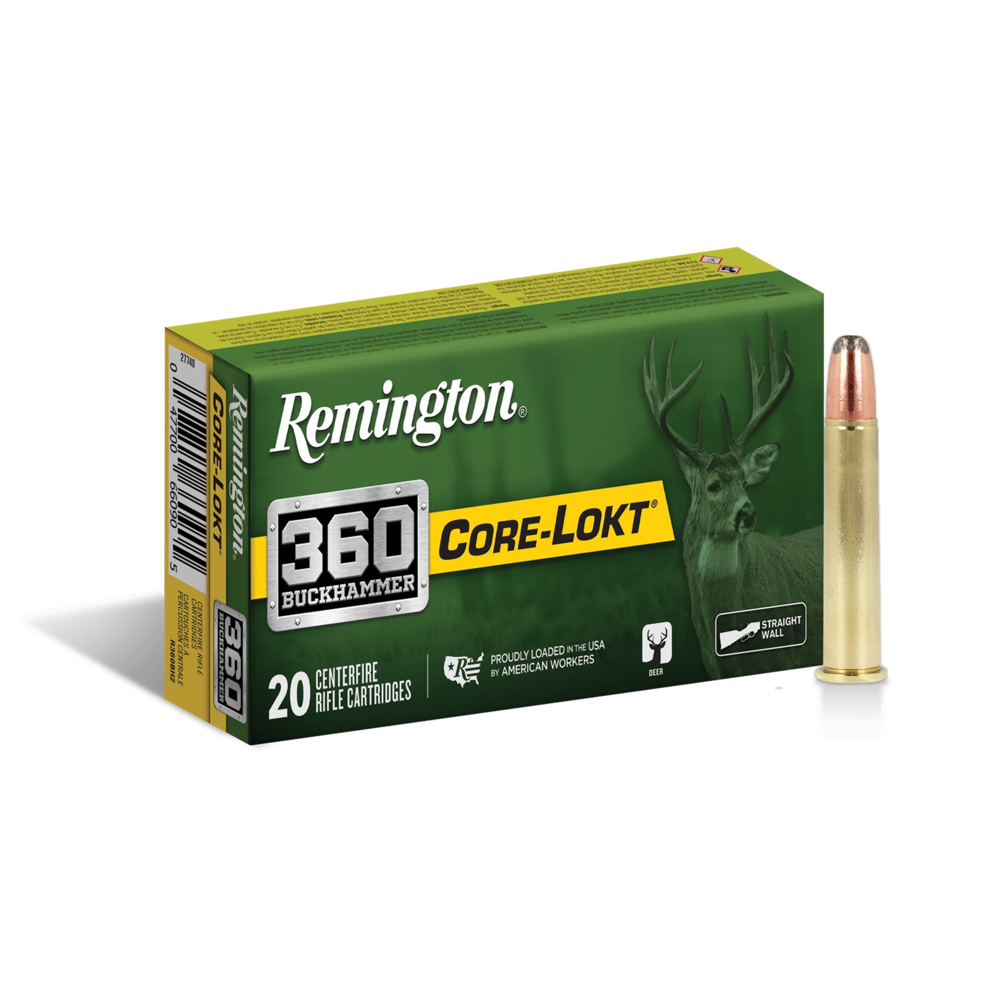 Remington Core Lokt 360 Buckhammer Soft Point Box of 20 – R27743