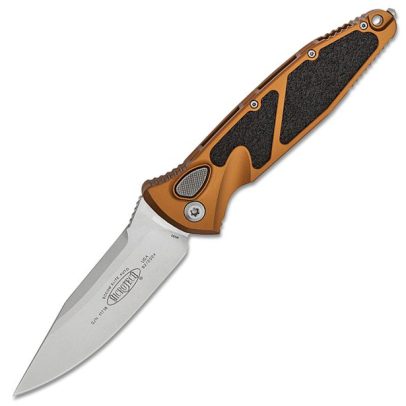 Microtech Socom Elite Auto Folding Knife 4.05″ Stonewashed Clip Point Blade – Tan