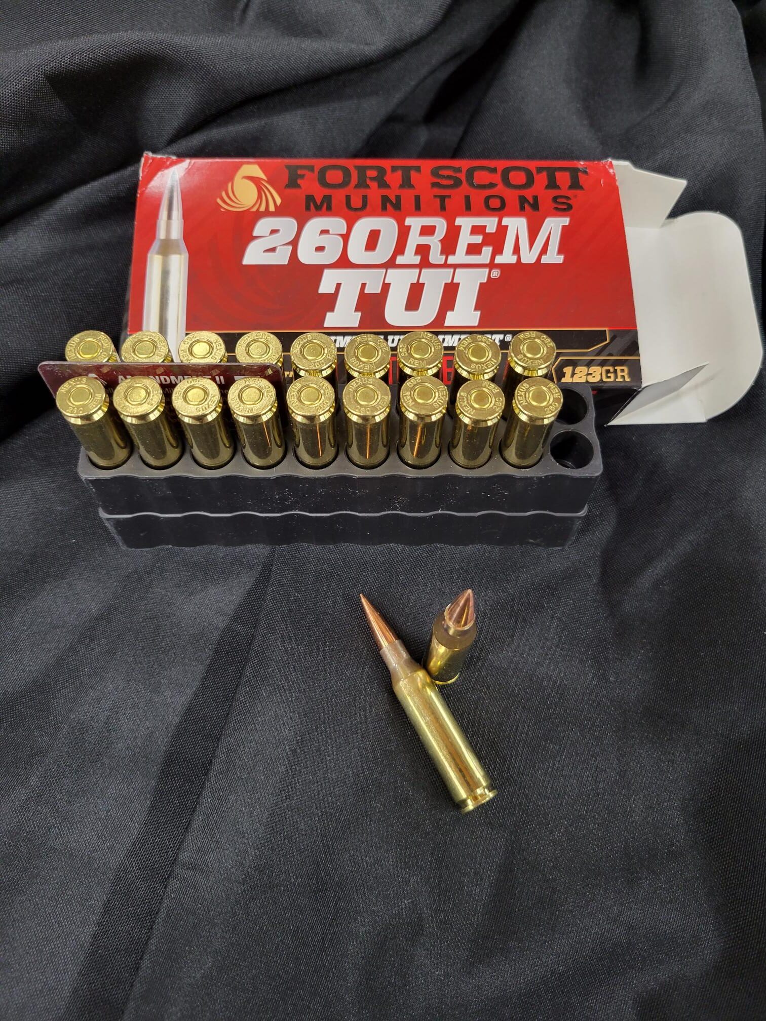 Fort Scott Munitions 260 REM 123 grain TUI Hunting/Defense (20 rd box)