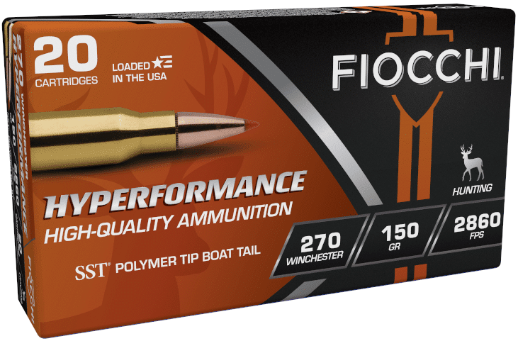 Fiocchi Hyperformance .270 Win 150 grain Hornady SST 2860 FPS (20 rd box)