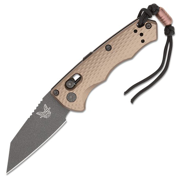 Benchmade 2900BK-1 Auto Immunity Folding Knife 2.49″ CPM-M4 Cobalt Black Wharncliffe Blade – Flat Dark Earth