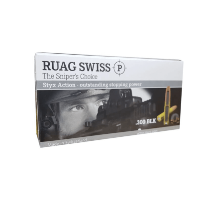 RUAG Swiss P .300 Blackout 130 grain STYX Action Hyper Expanding Hollow Point (20 rd box)