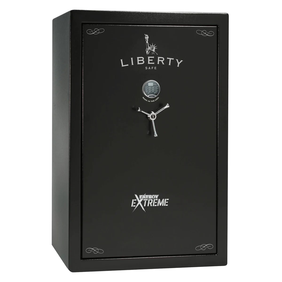 Liberty Safes Fatboy Extreme 60 Electronic Lock Black w/ Chrome Hardware – 64-110-12H