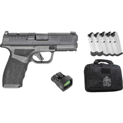 Springfield Hellcat Pro 9mm Crimson Trace Optic 3.7″ Barrel 5-Magazines Bag – HCP9379BOSP-GU25