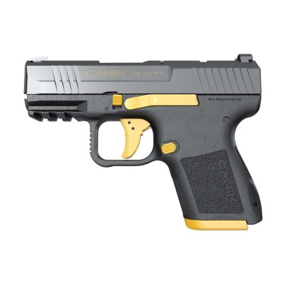 Canik Mete MC9 9MM 3.18 Inch Barrel Black/Gold 15 Round Mag – HG7620G-N