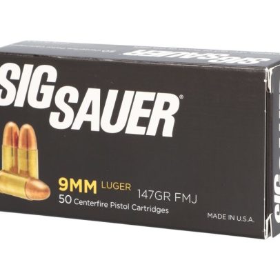 Sig Sauer Elite Performance 9MM 147 Grain FMJ Box of 50 – E9MMB3-50