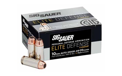 Sig Sauer 10MM Auto 200 GR V Crown JHP Box of 20 – E10MM200-20