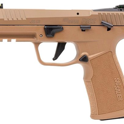 Sig Sauer P322 22 LR 4 Inch Barrel Coyote Tan SAO 3-20 Round Magazines – 322C-COY-TACPAC