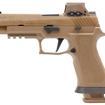 Sig Sauer P320 M17X 9MM 4.7″ Barrel FDE 3 21 Round Magazines – M17X-9-RX