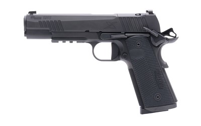 SigSauer 1911 X-Series .45ACP 5″ Optic Ready Rail G10 Grips 2-8 Round Mags Black – 1911XR-45-BXR3