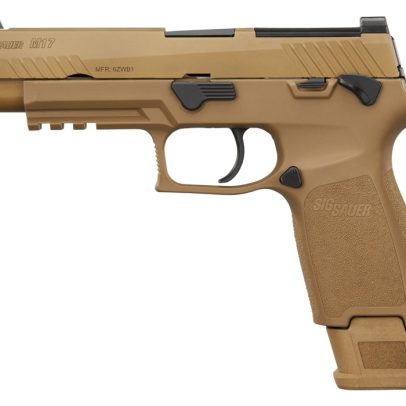 Sig Sauer P320 M17 CSS 9MM 4.7″ Barrel 1-17, 2-21 Round Mags Coyote – M17-9-CSS-MS