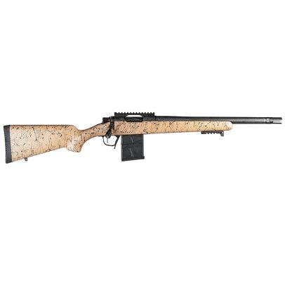 Christensen Arms Ridgeline Scout 6.5CM 16″ Bolt-Action Rifle – Tan / Black Webbing