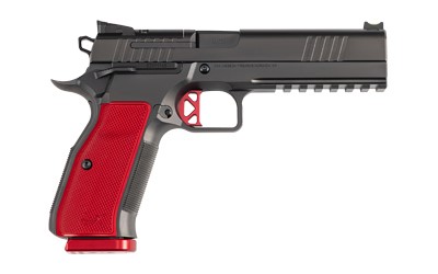 Dan Wesson DWX 9mm Optic Cut Single Action 4.9″ Red Grips 2-19 Round Mags – 92003