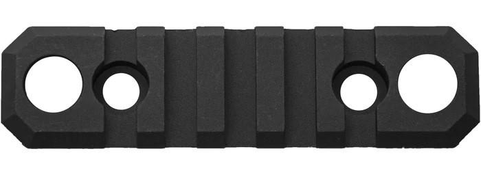 Grovtec 3.1 Inch Picatinny Rail 5 Slot Push Button Base M-LOK Black – GTSW241