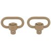 Grovtec Push Button Swivels 1.25″ Loop Flat Dark Earth – GTSW253