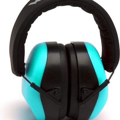 PYRAMEX VG80 VENTURE-GEAR EARMUFF TEAL Midwest Shooting Logo – VGPM8063C