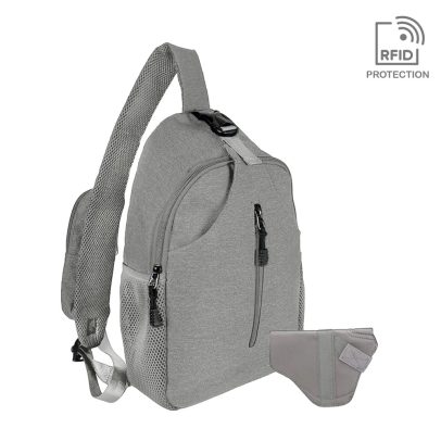Jessie James Kyle Minimalist Sling Shoulder Concealed Backpack Grey – SMC52092 GY