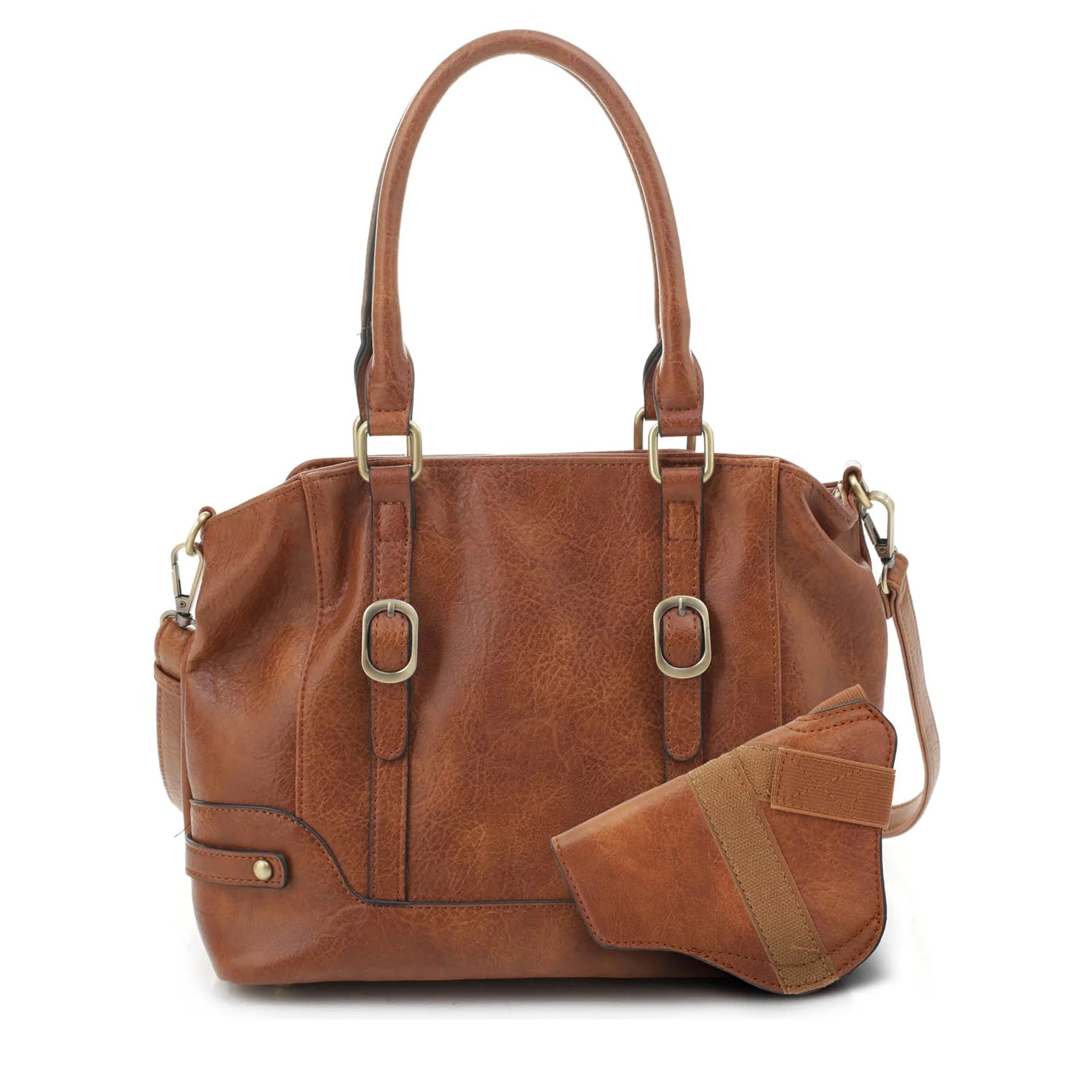 Jessie James Elena Concealed Carry Lock and Key Satchel Brown – DMC31185LK BR