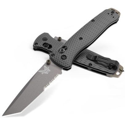 Benchmade 537SGY-03 Bailout AXIS 3.4″ Folding Knife CPM-M4 Tungsten Tanto Combo Blade – Black