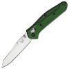 Benchmade 940 Osborne Folding Knife 3.4″ S30V Satin Plain Blade AXIS/Crossbar Lock – Green Aluminum