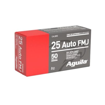 Aguila .25 Auto 50 gr FMJ  50ct