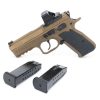CZ Shadow 2 Compact 9mm 4″ Metal Frame Pistol – Burnt Bronze