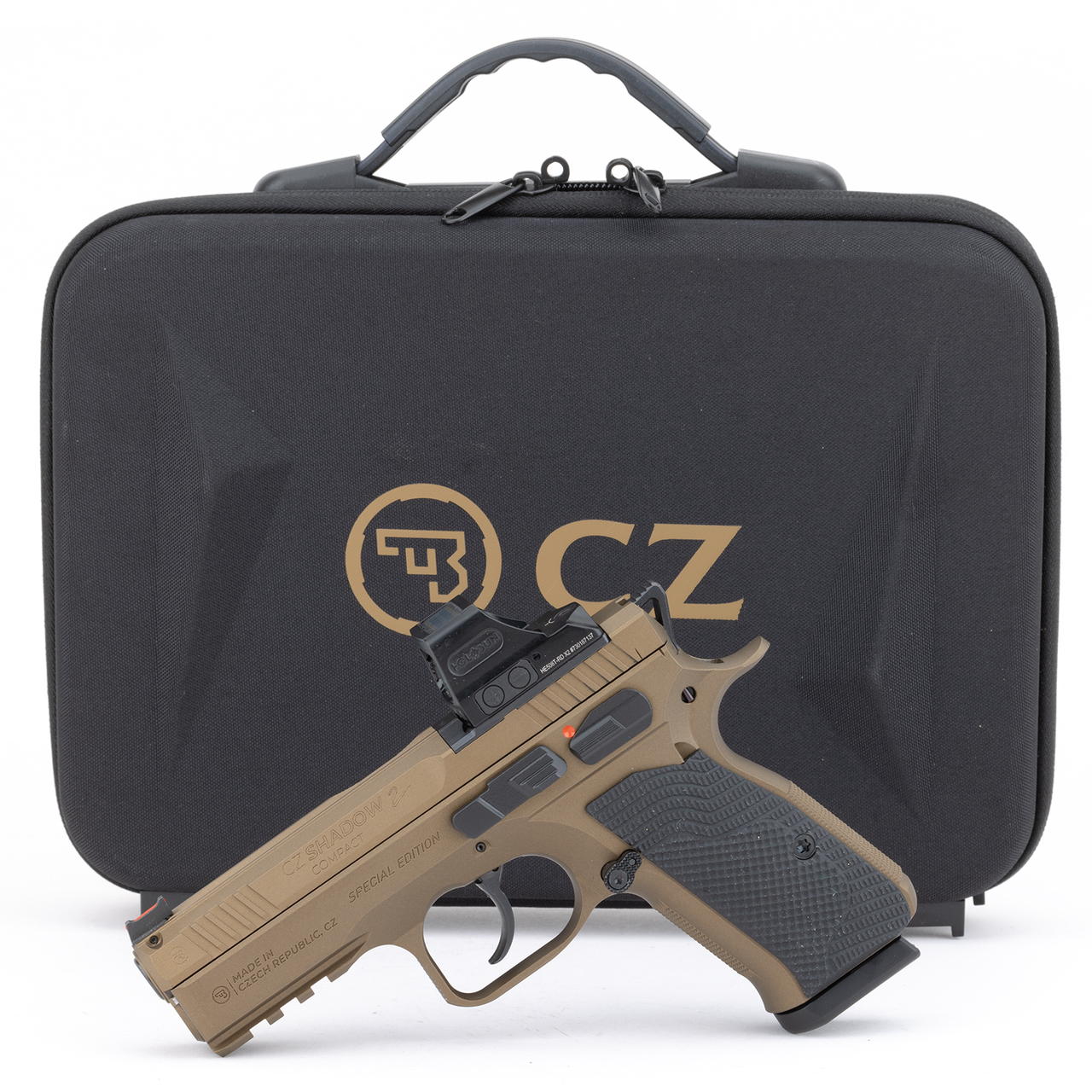 CZ Shadow 2 Compact 9mm 4″ Metal Frame Pistol – Burnt Bronze - Image 2