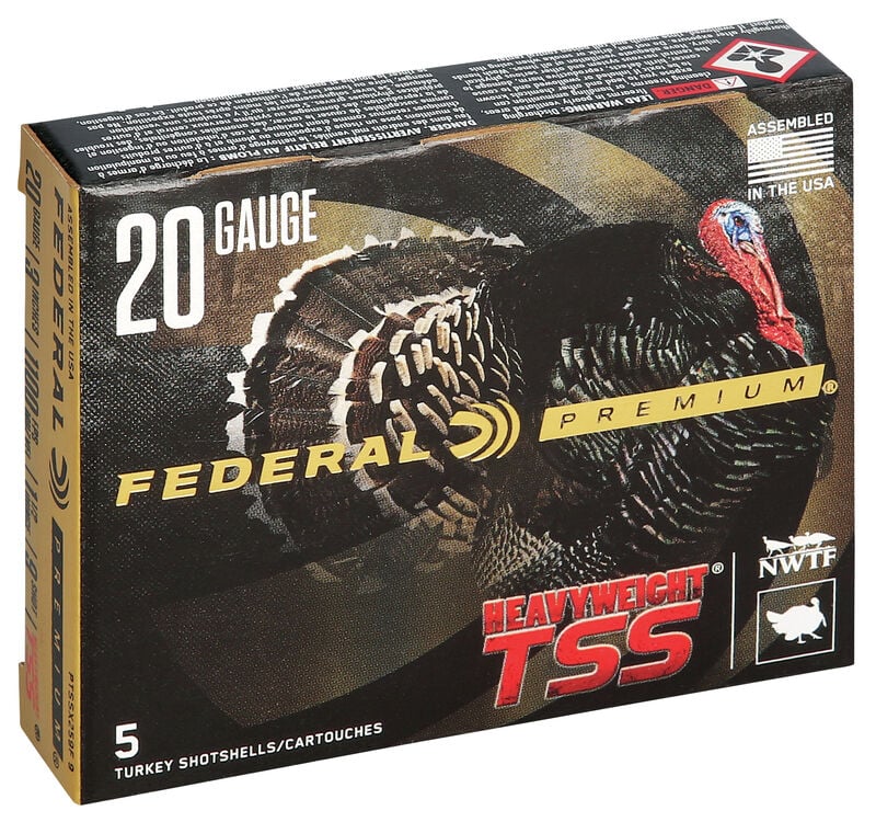Federal Premium Heavyweight TSS 20 gauge 3 Inch 1 1/2 oz. 9 Shot 1100 FPS (5 rd box)