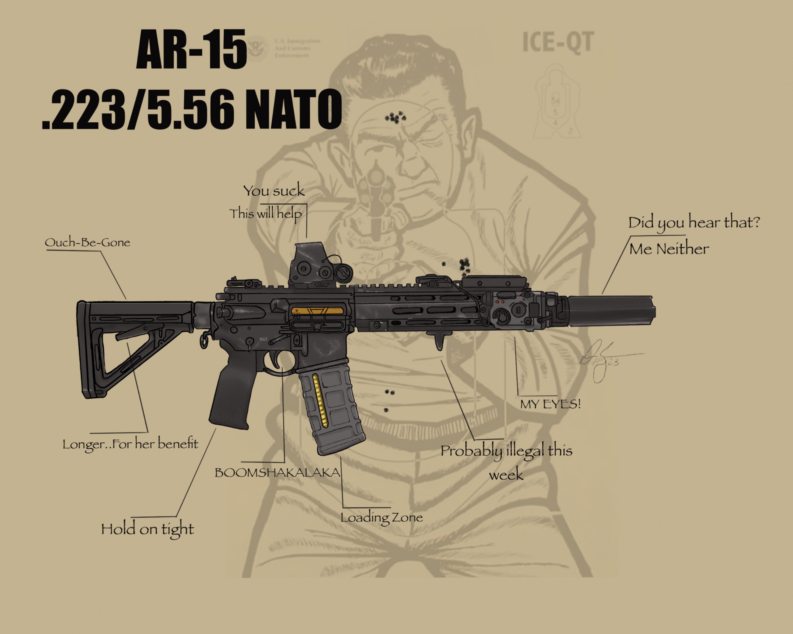 AR-15 Wall Art