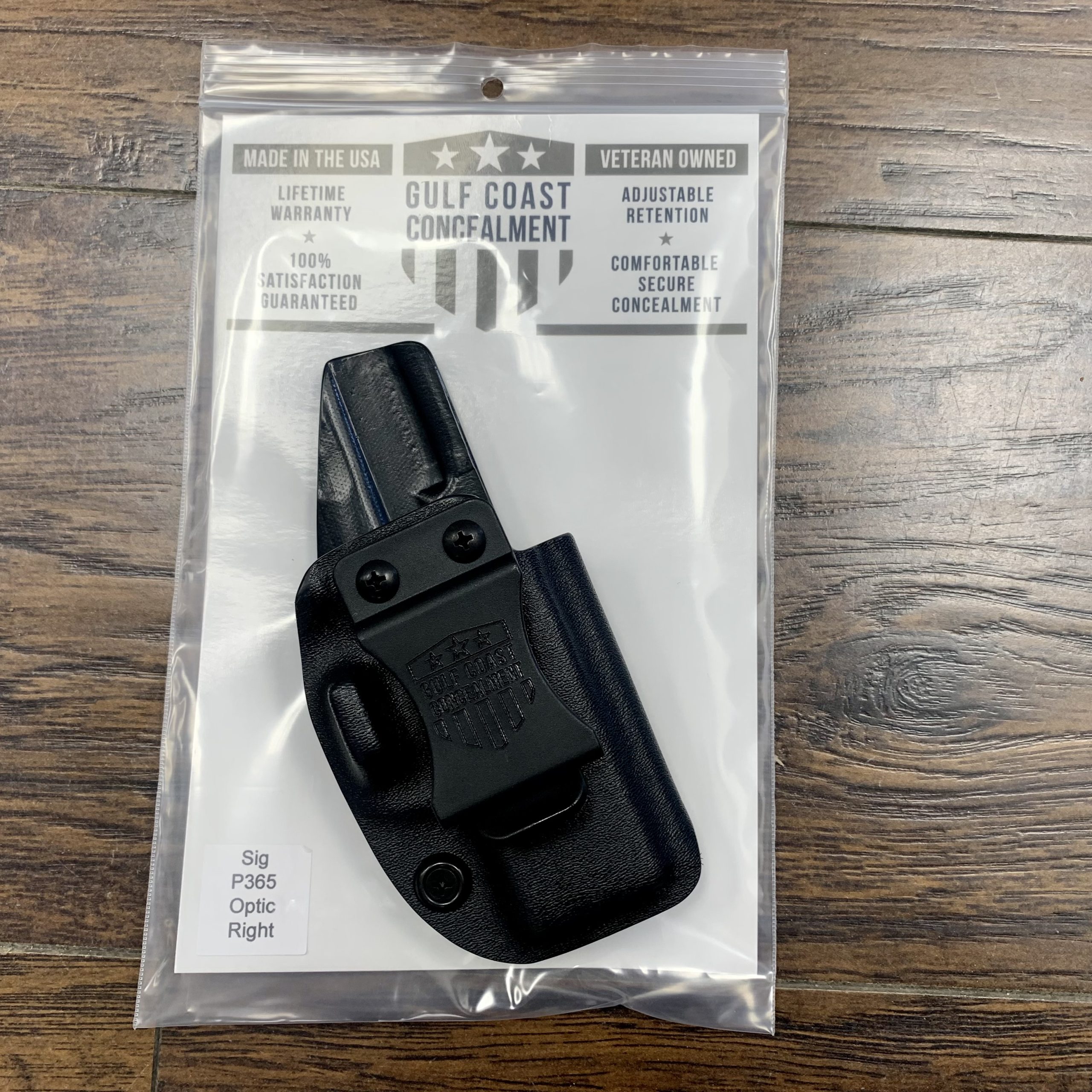 Gulf Coast Concealment Sig P365 Optic Cut Right Hand Draw