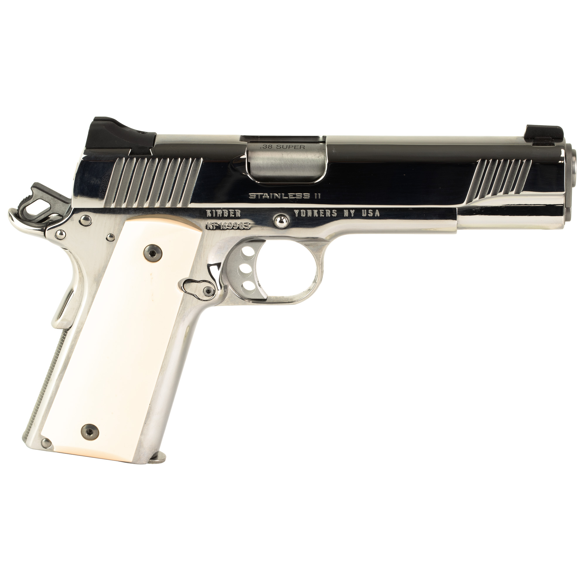 Kimber Stainless II 1911 .38 Super 5″ Pistol – High Polished - Image 2