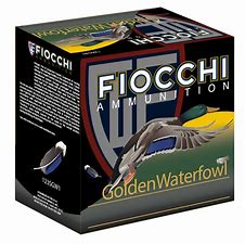 Fiocchi Golden Waterfowl 12 Gauge 3” 1 1/4 oz. Steel #1 1350 FPS Plated Steel Shot 25 rd box FREE SHIPPING (250 rd case)