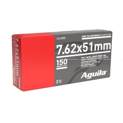 Aguila 7.62×51 NATO 150gr FMJBT 20CT