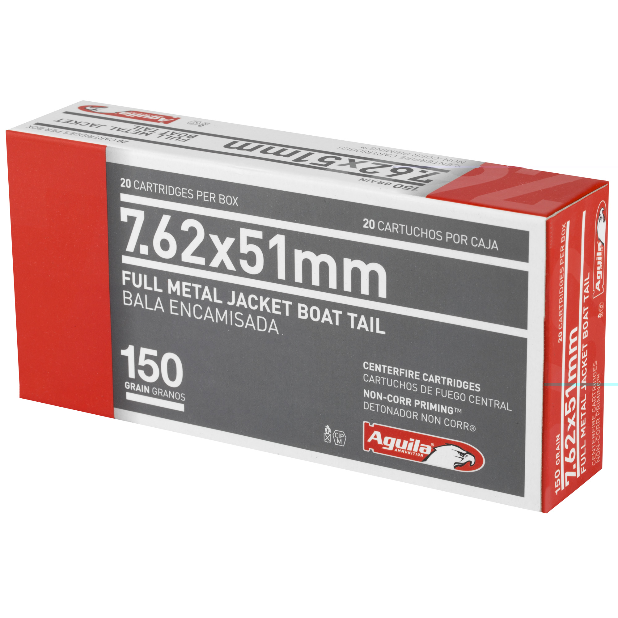 Aguila 7.62×51 NATO 150gr FMJBT 20CT - Image 4