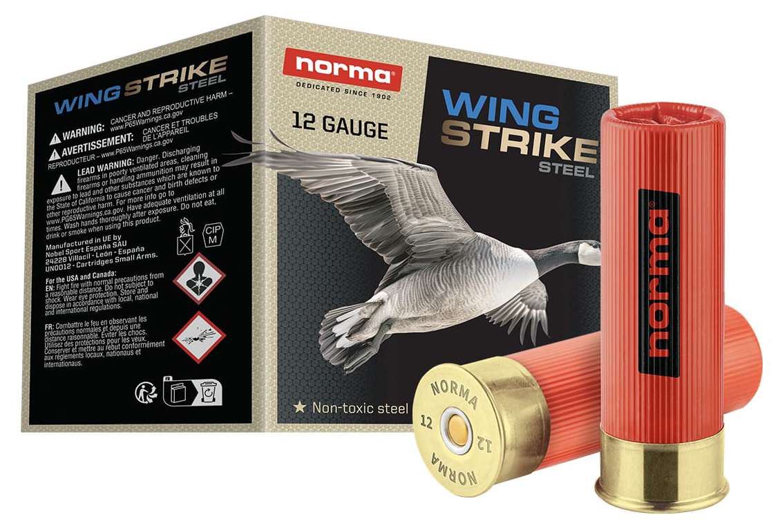 Norma Wingstrike 12 gauge 3” #3 Shot STEEL 1 1/4 oz. 1350 FPS 25 rd box FREE SHIPPING