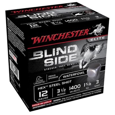 Winchester Ammo Blind Side 12ga 3-1/2” #3 1-5/8oz 25/bx