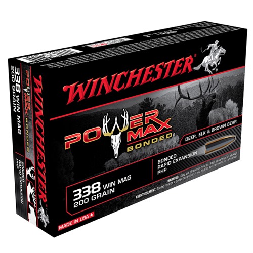 Winchester Power Max 338 Win Mag 200gr PHP 20/bx