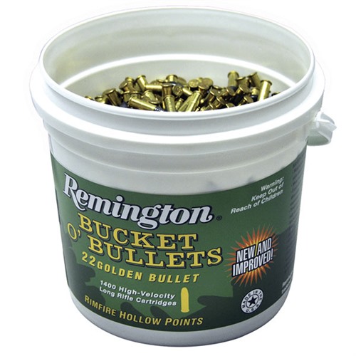 Remington Bucket O’ Bullets 22 Golden Bullet 36gr HP 1400 rds