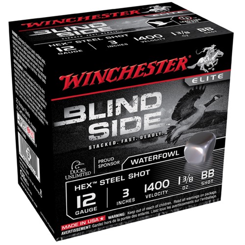 Winchester Ammo Blind Side 12ga 3” #BB 1-3/8oz 100/bx