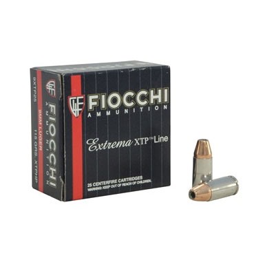 Fiocchi Extrema 9mm 115gr XTP JHP 25/bx