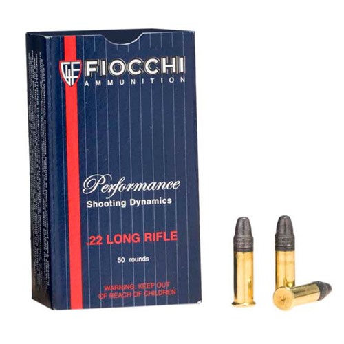 FIOCCHI 22 LONG RIFLE 40GR HOLLOW POINT 50/BOX