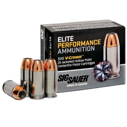 Sig Elite Performance 357 Sig 125gr V-Crown JHP 20/bx