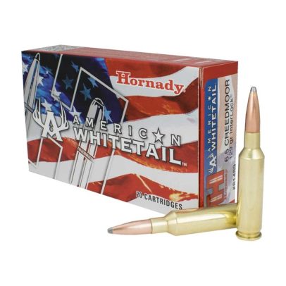 Hornady Ammo American WhiteTail 6.5Creedmoor 129gr Interlock 20Rd