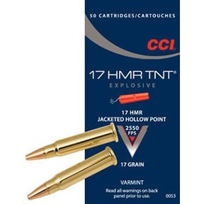 CCI Ammo 17 Rimfire HMR 17gr TNT HP