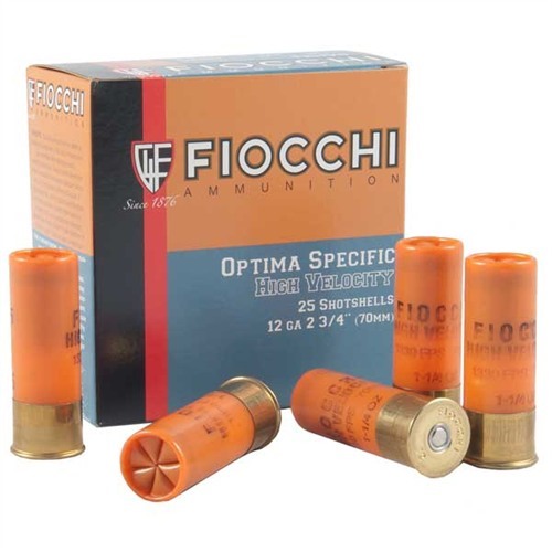 Fiocchi 12HV High Velocity 12ga 2 3/4in 3 3/4 dram 1 1/4 ounce sh