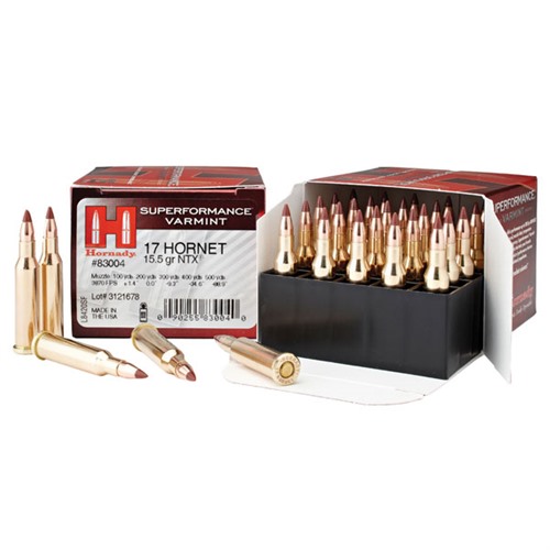 Hornady AMMO 17 HMR 15.5 GR NTX