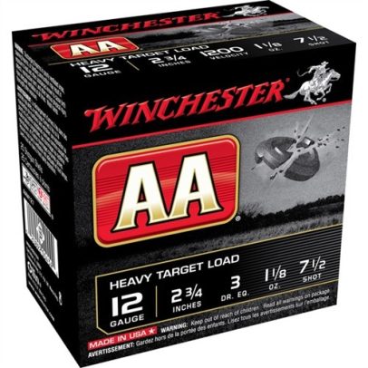 Winchester Shells 12ga #7.5 Hvy Trap 3d 1-1/8oz Target Load