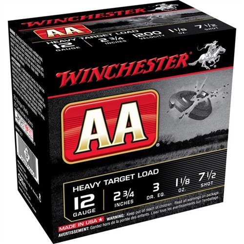 Winchester Shells 12ga #7.5 Hvy Trap 3d 1-1/8oz Target Load