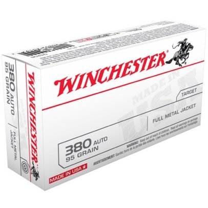 Winchester USA 380 Auto 95gr FMJ 50/bx