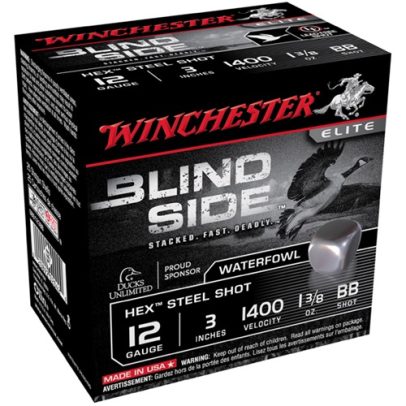 Winchester Ammo Blind Side 12ga 3” #BB 1-3/8oz 25/bx